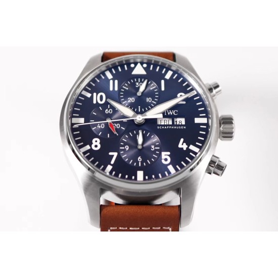 IWC-Pilot Chrono "Le Petit" 377721 43mm SS/LE Blue ZF A7750