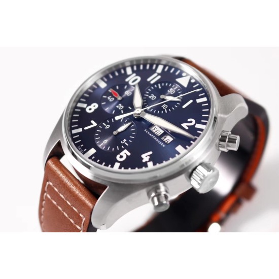 IWC-Pilot Chrono "Le Petit" 377721 43mm SS/LE Blue ZF A7750