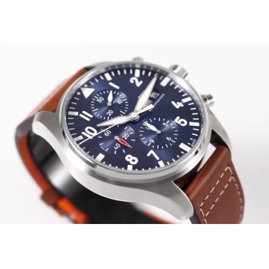 IWC-Pilot Chrono "Le Petit" 377721 43mm SS/LE Blue ZF A7750