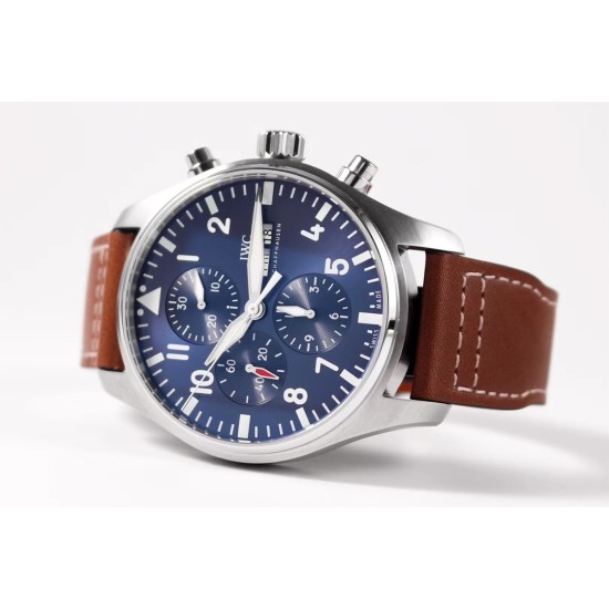 IWC-Pilot Chrono "Le Petit" 377721 43mm SS/LE Blue ZF A7750