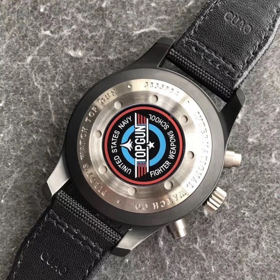 Top Gun IW388001 46mm CER/NY Black ZF Asia 7750