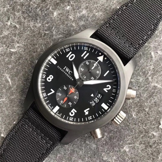 Top Gun IW388001 46mm CER/NY Black ZF Asia 7750