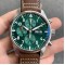 IWC-Pilot Chrono Spitfire IW377709 43mm SS/LE Green ZF A7750