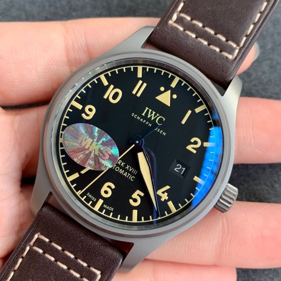 IWC-Mark XX Titanium/LE Black/Num 40mm MKS MY9015