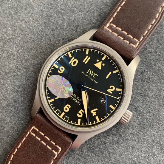 IWC-Mark XX Titanium/LE Black/Num 40mm MKS MY9015