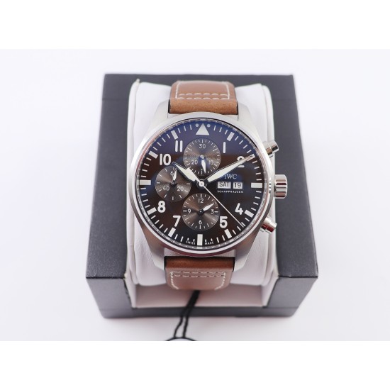 IWC-Pilot Chrono IW377713 43mm SS/LE Brown ZF A7750