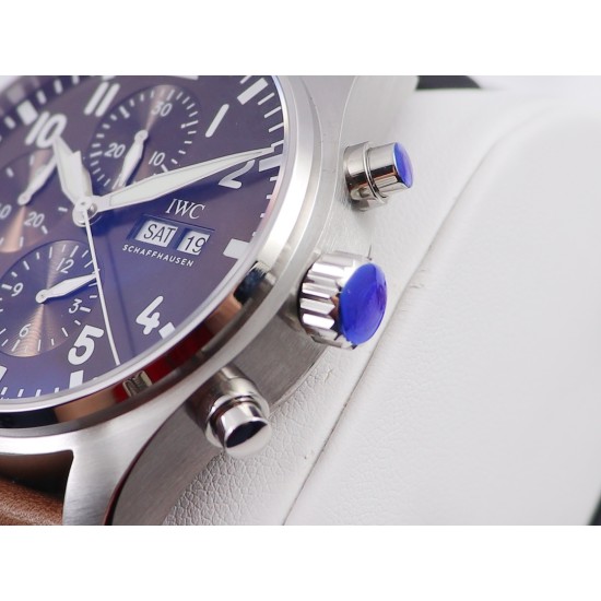 IWC-Pilot Chrono IW377713 43mm SS/LE Brown ZF A7750