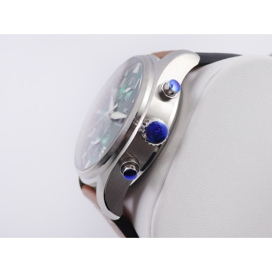 IWC-Pilot Chrono Spitfire IW377709 43mm SS/LE Green ZF A7750