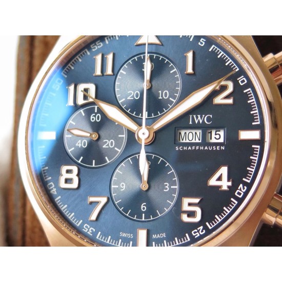 IWC-Pilot Chrono "Le Petit" 377721 43mm RG/LE Blue ZF A7750