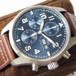 IWC-Pilot Chrono IW377713 43mm SS/LE Blue ZF A7750