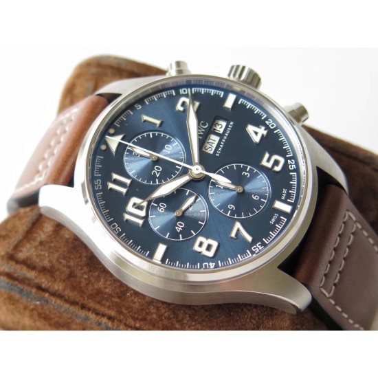 IWC-Pilot Chrono IW377713 43mm SS/LE Blue ZF A7750