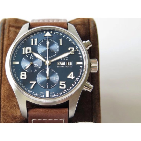 IWC-Pilot Chrono IW377713 43mm SS/LE Blue ZF A7750