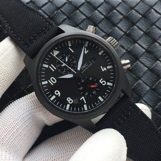 IWC-Pilot Chrono Top Gun IW389001 CER/NY Blk ZF A7750