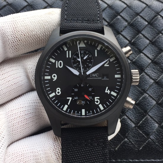 IWC-Pilot Chrono Top Gun IW389001 CER/NY Blk ZF A7750