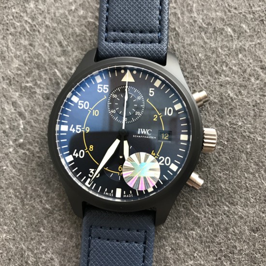 IWC-Pilot Chrono Top Gun Miramar IW389001 44mm CER/NY Blue Dial YLF A7750