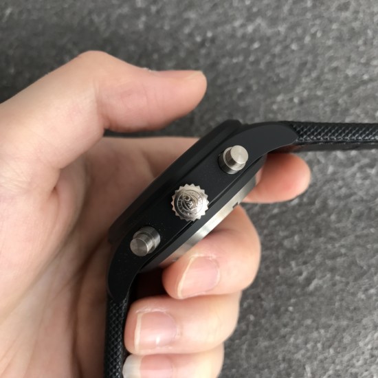 IWC-Pilot Chrono Top Gun IW389001 44mm CER/NY Black Textured Dial YLF A7750