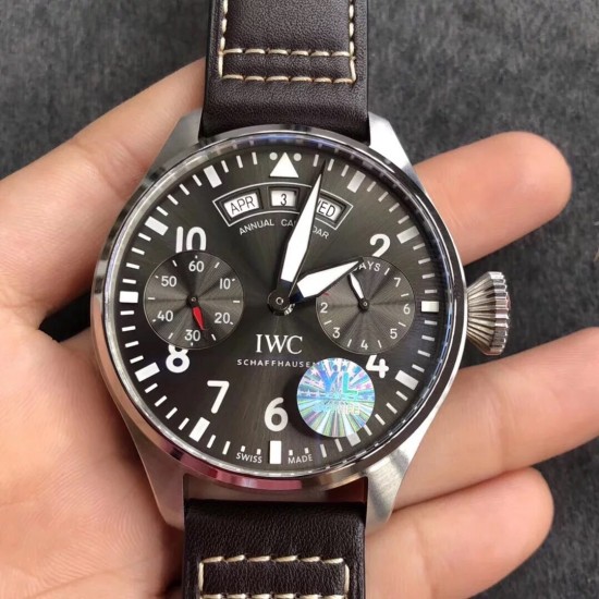 IWC-Big Pilot Annual Calendar IW502708 46mm SS/LE Grey Dial YLF A52850