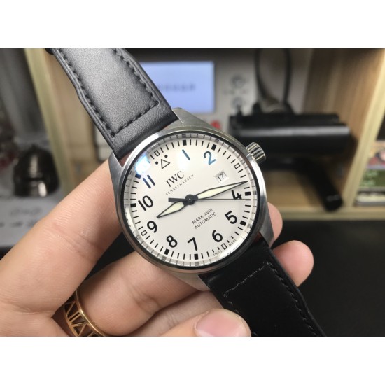 IWC-Mark XVIII IW327010 SS/LE White/Num 40mm V7F A2892