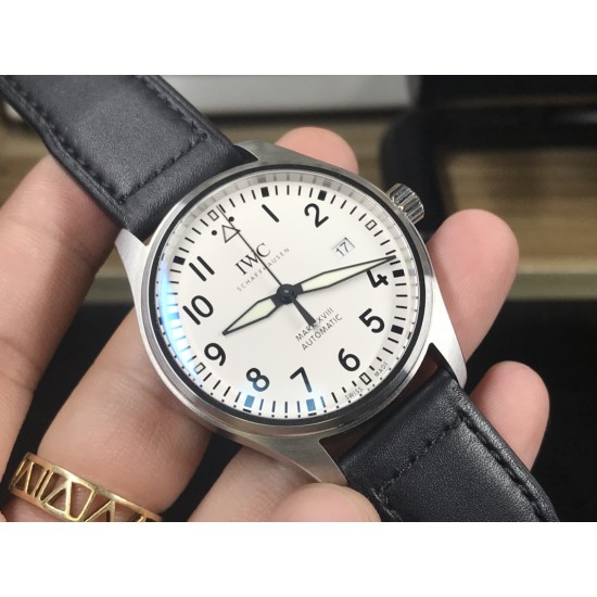 IWC-Mark XVIII IW327010 SS/LE White/Num 40mm V7F A2892