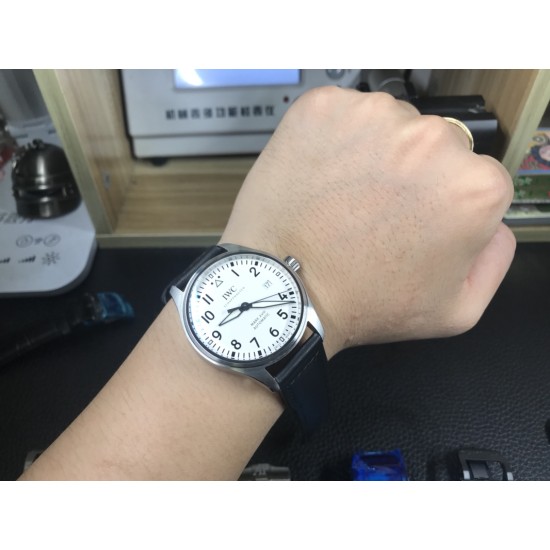 IWC-Mark XVIII IW327010 SS/LE White/Num 40mm V7F A2892