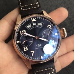 IWC-Big Pilot Annual Calendar IW502708 46mm RG/LE Blue Dial YLF A52850