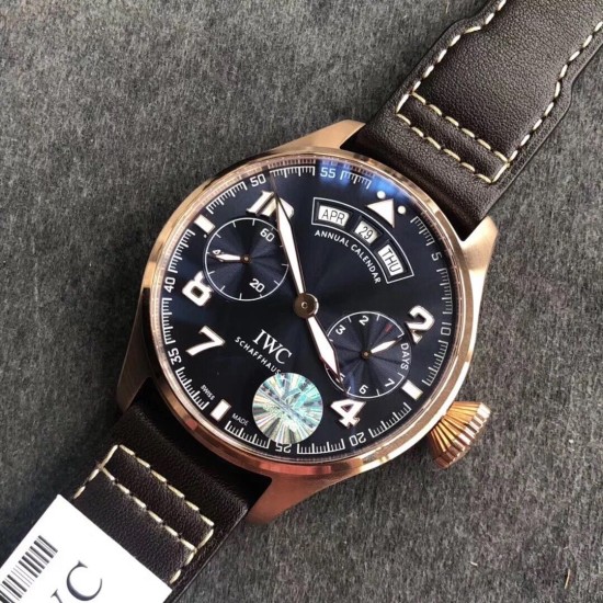 IWC-Big Pilot Annual Calendar IW502708 46mm RG/LE Blue Dial YLF A52850