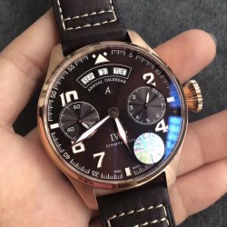 IWC-Big Pilot Annual Calendar IW502708 46mm RG/LE Brown Dial YLF A52850