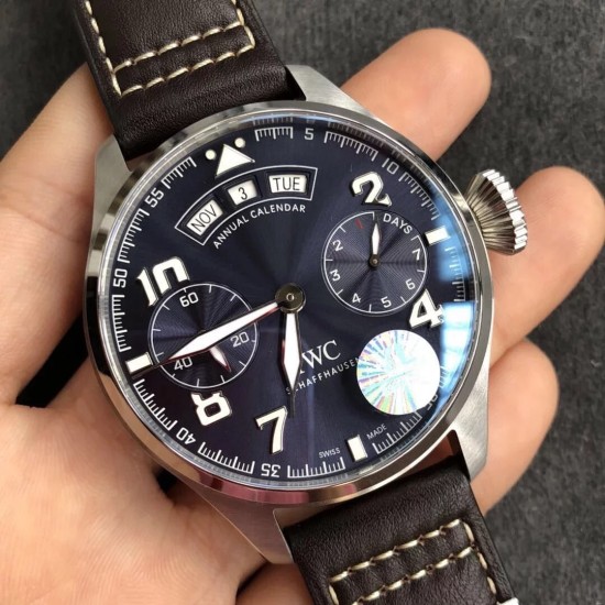 IWC-Big Pilot Annual Calendar IW502708 46mm SS/LE Black Dial YLF A52850