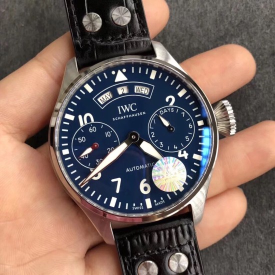 IWC-Big Pilot Annual Calendar IW502708 46mm SS/LE Blue Dial YLF A52850