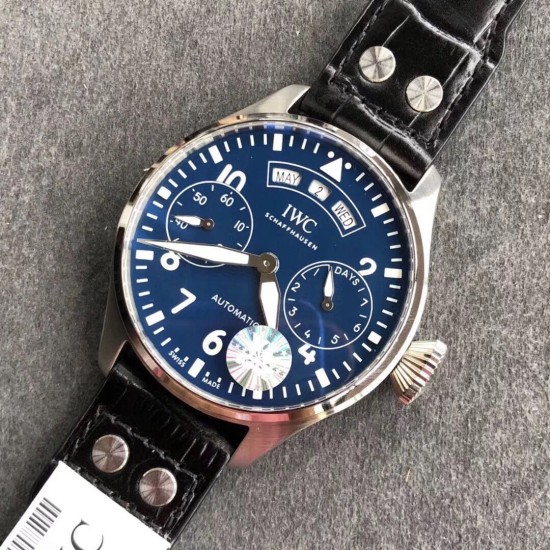 IWC-Big Pilot Annual Calendar IW502708 46mm SS/LE Blue Dial YLF A52850