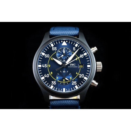 IWC-Pilot Chrono Top Gun Miramar IW389001 44mm CER/NY Blue Dial YLF A7750