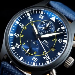 IWC-Pilot Chrono Top Gun Miramar IW389001 44mm CER/NY Blue Dial YLF A7750