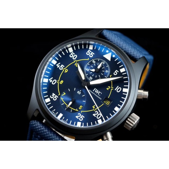 IWC-Pilot Chrono Top Gun Miramar IW389001 44mm CER/NY Blue Dial YLF A7750
