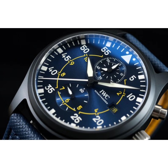 IWC-Pilot Chrono Top Gun Miramar IW389001 44mm CER/NY Blue Dial YLF A7750