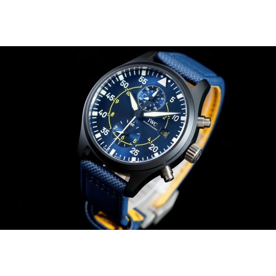 IWC-Pilot Chrono Top Gun Miramar IW389001 44mm CER/NY Blue Dial YLF A7750