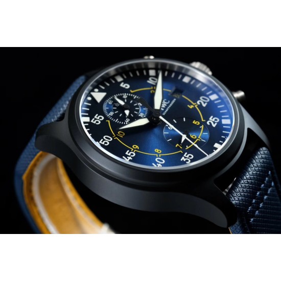 IWC-Pilot Chrono Top Gun Miramar IW389001 44mm CER/NY Blue Dial YLF A7750