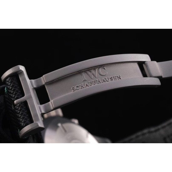 IWC-Pilot Chrono Top Gun IW389001 44mm CER/NY Black Textured Dial YLF A7750