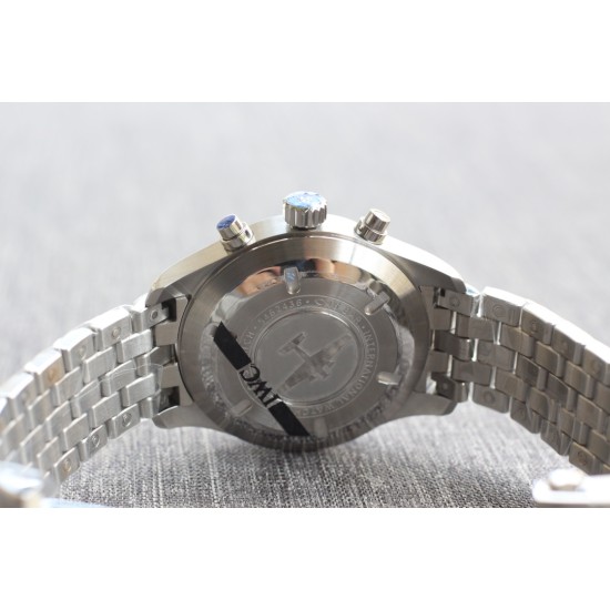 IWC-Pilot Chronograph Ref.3777 43mm SS/SS Black Dial ZF A7750