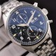 IWC-Pilot Chronograph Ref.3777 43mm SS/SS Black Dial ZF A7750