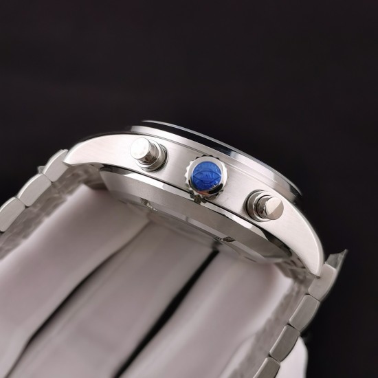 IWC-Pilot Chronograph Ref.3777 43mm SS/SS Black Dial ZF A7750