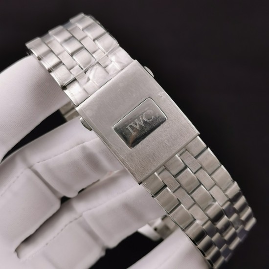 IWC-Pilot Chronograph Ref.3777 43mm SS/SS Black Dial ZF A7750