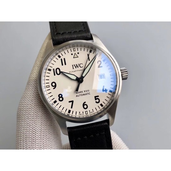 IWC-Mark XVIII IW327010 SS/LE White/Num 40mm BYF MY9015