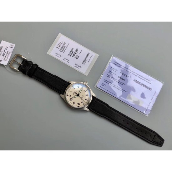 IWC-Mark XVIII IW327010 SS/LE White/Num 40mm BYF MY9015