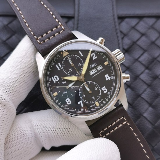 IWC-Pilot Chrono IW377713 43mm SS/LE Black ZF A7750