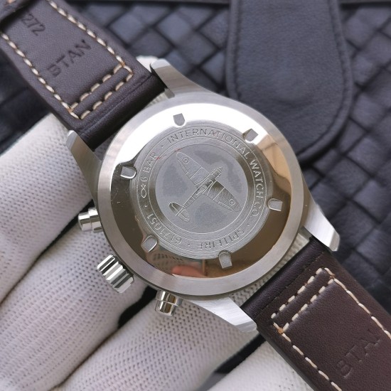 IWC-Pilot Chrono IW377713 43mm SS/LE Black ZF A7750