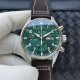 IWC-Pilot Chrono Spitfire IW377709 43mm SS/LE Green ZF A7750