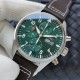 IWC-Pilot Chrono Spitfire IW377709 43mm SS/LE Green ZF A7750