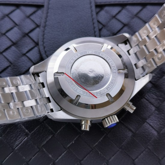 IWC-Pilot Chronograph Ref.3777 43mm SS/SS Green Dial ZF A7750