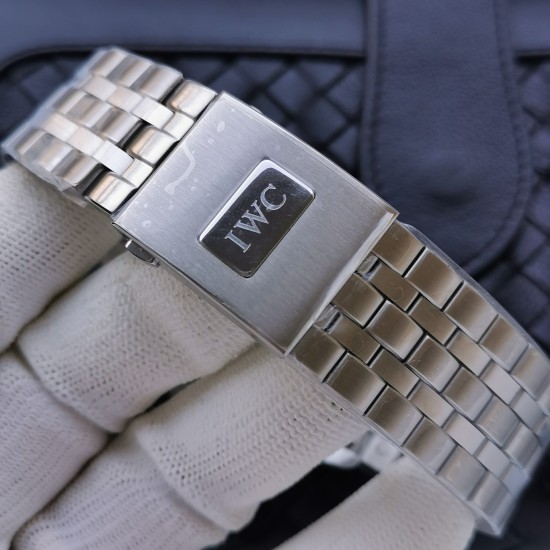 IWC-Pilot Chronograph Ref.3777 43mm SS/SS Green Dial ZF A7750