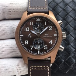 IWC-Big Pilot Chronograph Edition "The Last Flight" 46mm Bronze/LE Brown Dial A7750